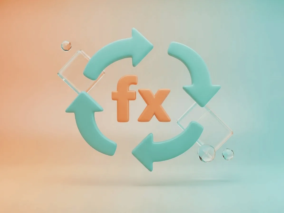 useCallback의 함수 재사용을 나타내는 3D 아이콘 - 재활용 화살표로 둘러싸인 함수 기호 이미지